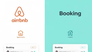 Porównanie Airbnb i Booking - dwie platformy do rezerwacji noclegów obok siebie