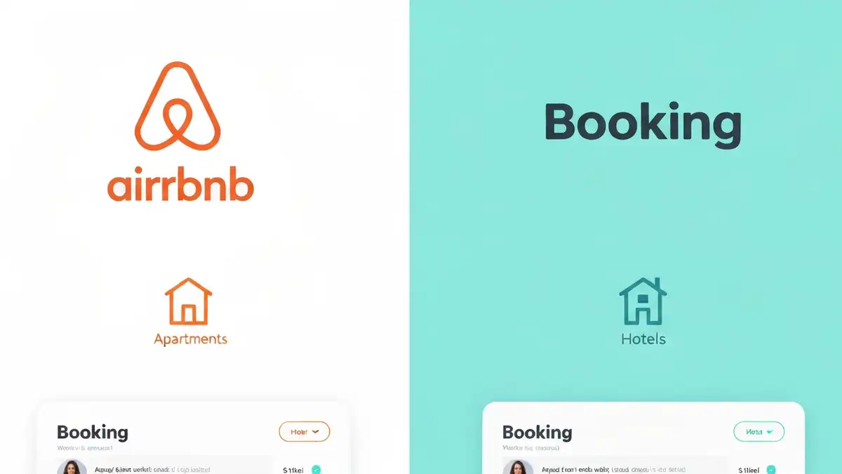 Porównanie Airbnb i Booking - dwie platformy do rezerwacji noclegów obok siebie