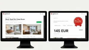 Porównanie Booking.com i bezpośredniej rezerwacji hotelu - tabela cen i warunków