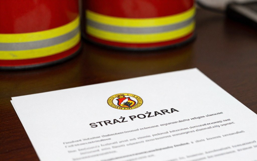 Dokument z przepisami przeciwpożarowymi