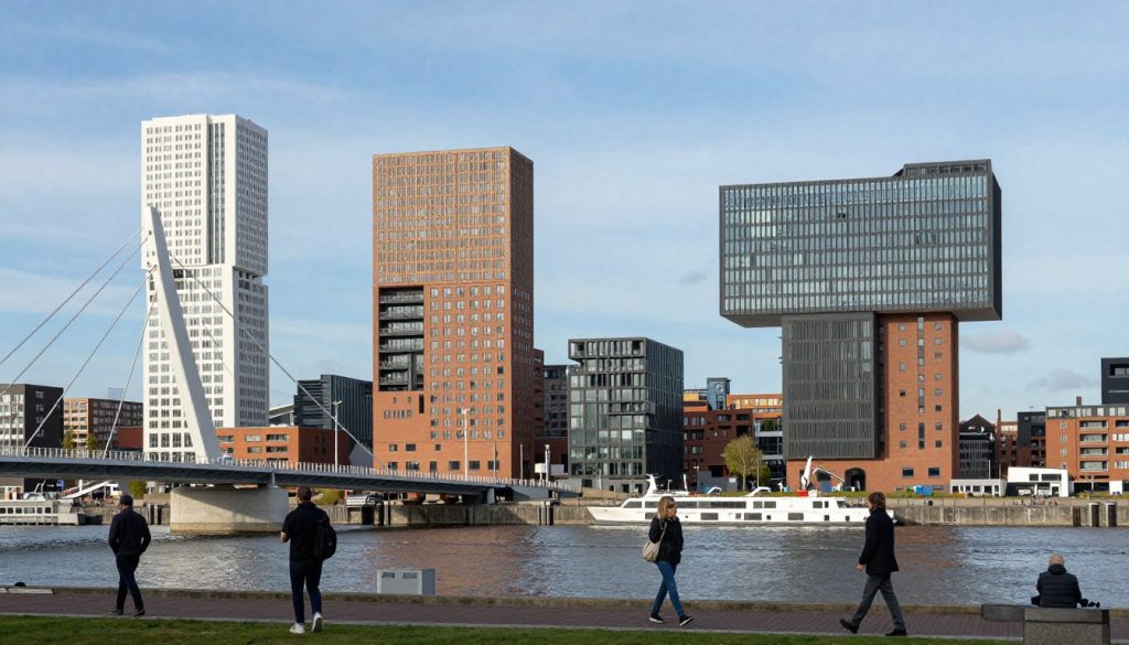 rotterdam miasto port nowoczesna architektura