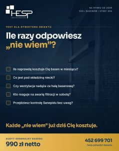 Audyt basenu hotelowego — sprawdź stan obiektu | HESP