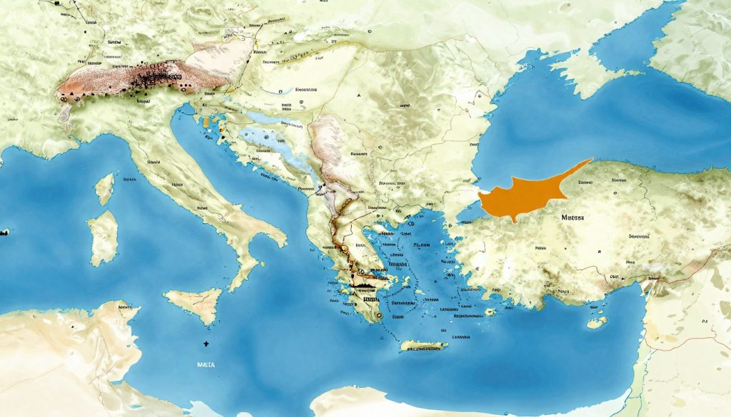 Malta Cypr porównanie wysp mapa Malta Cypr porównanie wysp mapa