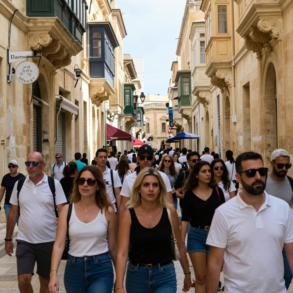 Malta wakacje ludzie społeczeństwo miasto Malta wakacje ludzie społeczeństwo miasto