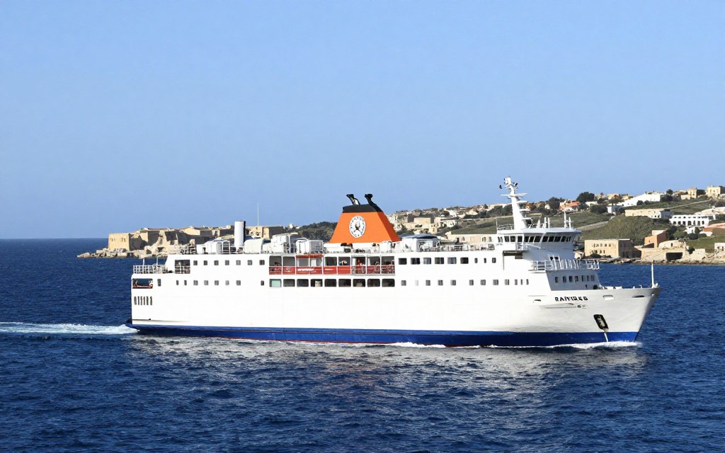 Prom Gozo Channel płynący między Maltą a Gozo Prom Gozo Channel płynący między Maltą a Gozo